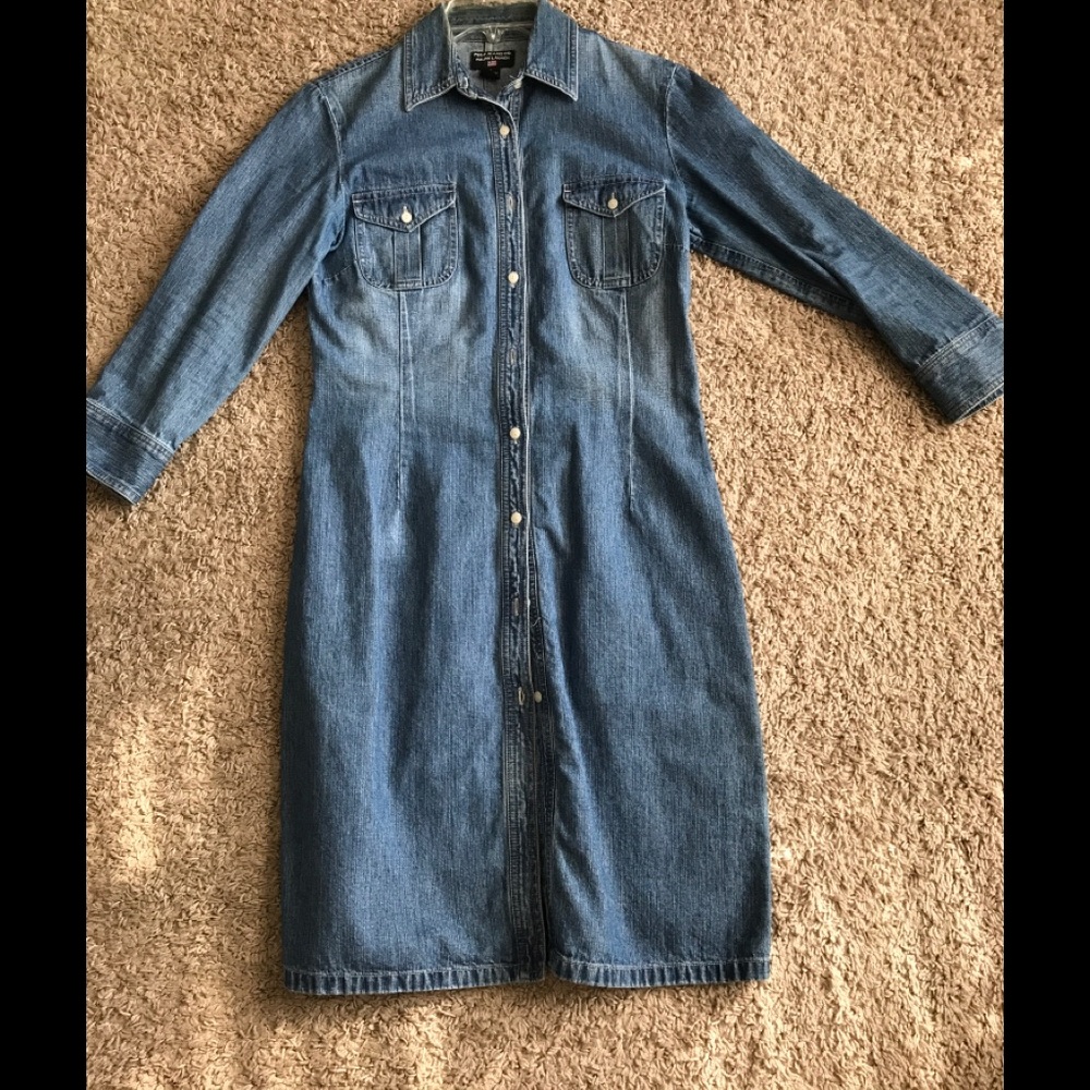Polo Jeans Co. Ralph Lauren Denim 3/4 Sleeve Dress